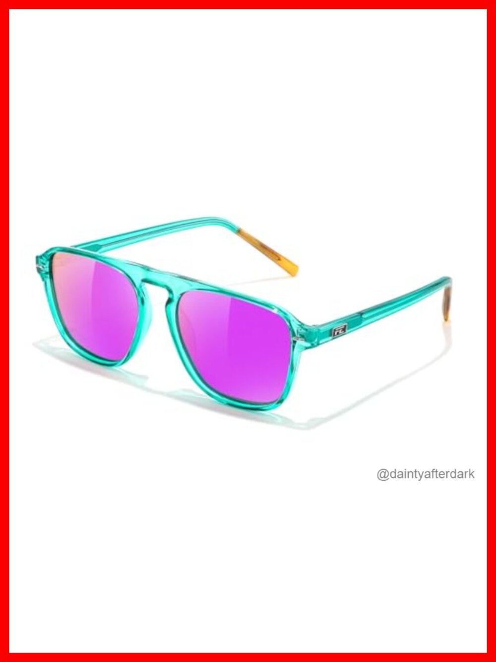 Polarized Aviator Square Sunglasses TR90 Acetate Frame UV400 Unisex